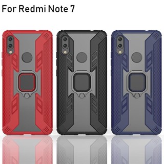 เคสโทรศัพท์มือถือ TPU นิ่ม กันกระแทก พร้อมแหวนนิ้ว สําหรับ Xiaomi Redmi Note 7 RedmiNote7 Redmi7