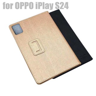 เคสโทรศัพท์มือถือ ผ้าไหม แบบฝาพับ ตั้งได้ สําหรับ OPPO iPlay S24