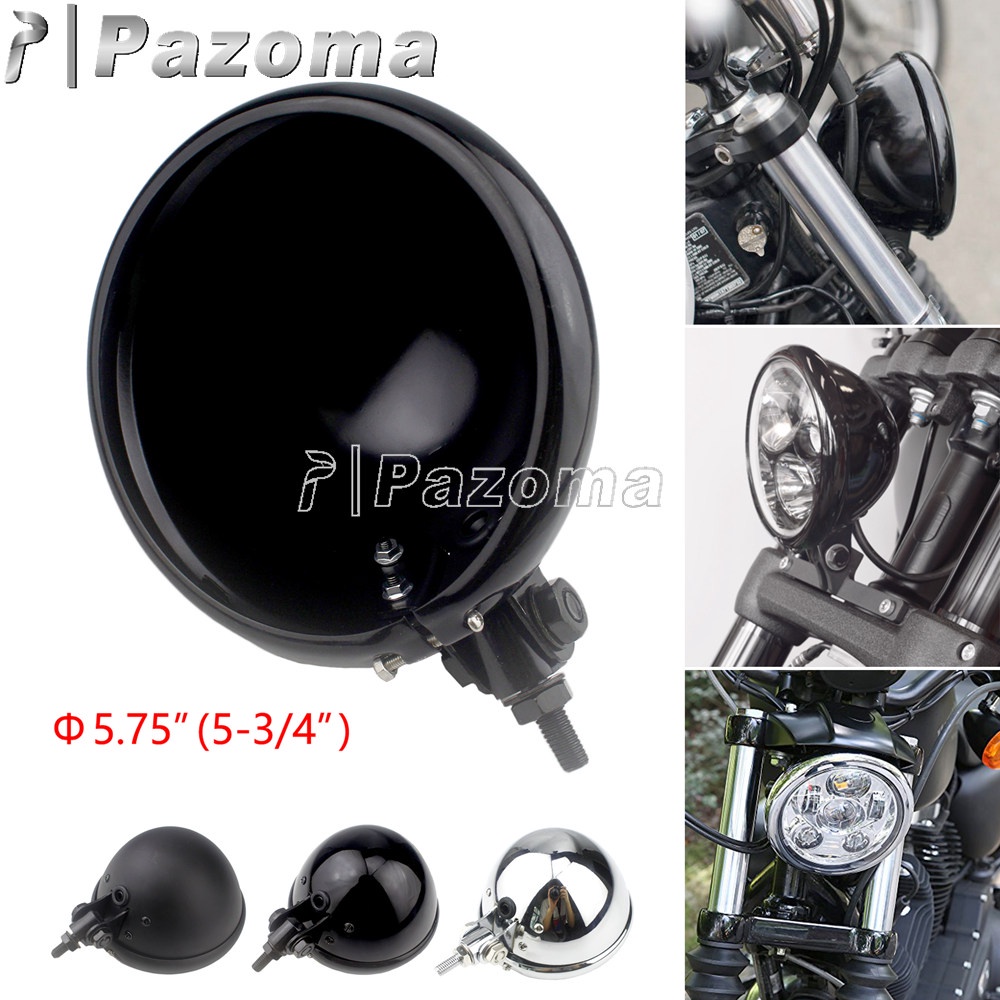 Universal เหล็ก 5.75 นิ้ว LED ไฟหน้าสําหรับ Harley Dyna FXD Sportster XL1200 XL833 Custom Moto 5-3/4
