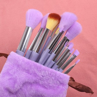 13 pieces of Four Seasons Green Makeup Brush Set Portable Soft powder blusher eye shadow Brush Complete Set of Makeup Tools