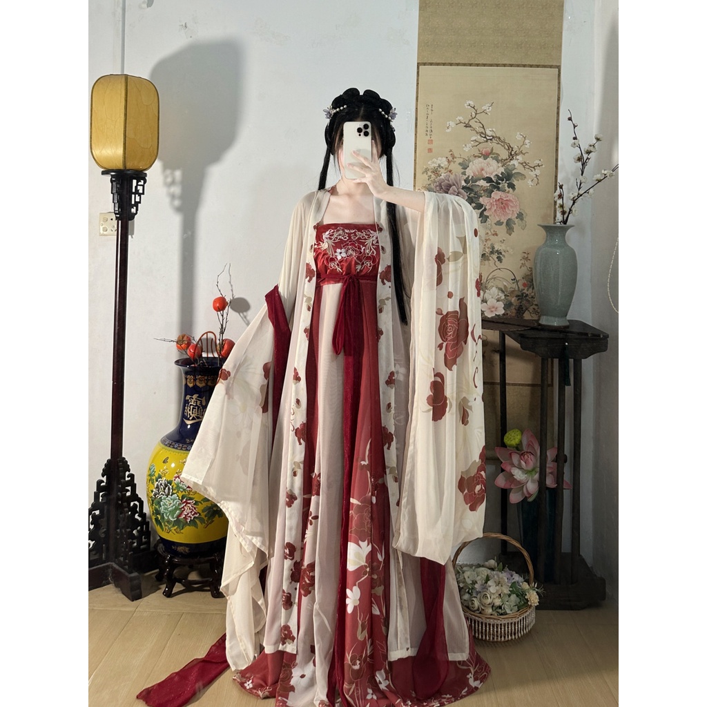 Store Recommended Zhien [Zhien] ชุดเดรสกระโปรง ปักลาย สไตล์จีนโบราณ แฟชั่นฮั่นฝู แฟชั่นฤดูร้อน สําหรับสตรี