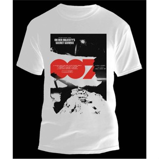 เสื้อยืด พิมพ์ลายภาพยนตร์ JAMES BOND 007