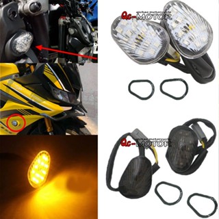 Qc _ ไฟเลี้ยว LED ด้านหน้า ดัดแปลง สําหรับ Yamaha MT125 MT01 MT03 MT07 MT09 MT10