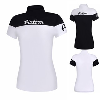 Malban GOLF เสื้อยืดโปโล ระบายอากาศ แบบแห้งเร็ว สําหรับผู้หญิง T2347