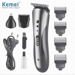 Kemei KM-1407 ปัตตาเลี่ยนตัดผม มีดโกน อุปกรณ์ขนจมูก มัลติฟังก์ชั่น กรรไกรตัดผม ล้างทําความสะอาดได้