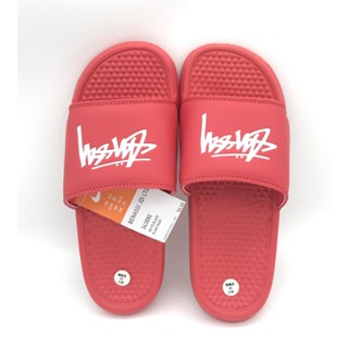 รองเท้าแตะลําลอง NK Co Stussy Benassi เหมาะกับเดินชายหาด แฟชั่นดั้งเดิม สําหรับคู่รัก