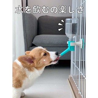 เครื่องให้อาหารแมวอัตโนมัติ สุนัขละลายน้ํา Corgi สัตว์เลี้ยงกําจัดน้ําแมวดื่มน้ําแขวนเครื่องป้อนอัตโนมัติ Shiba Inu อุปกรณ์ชามน้ํา