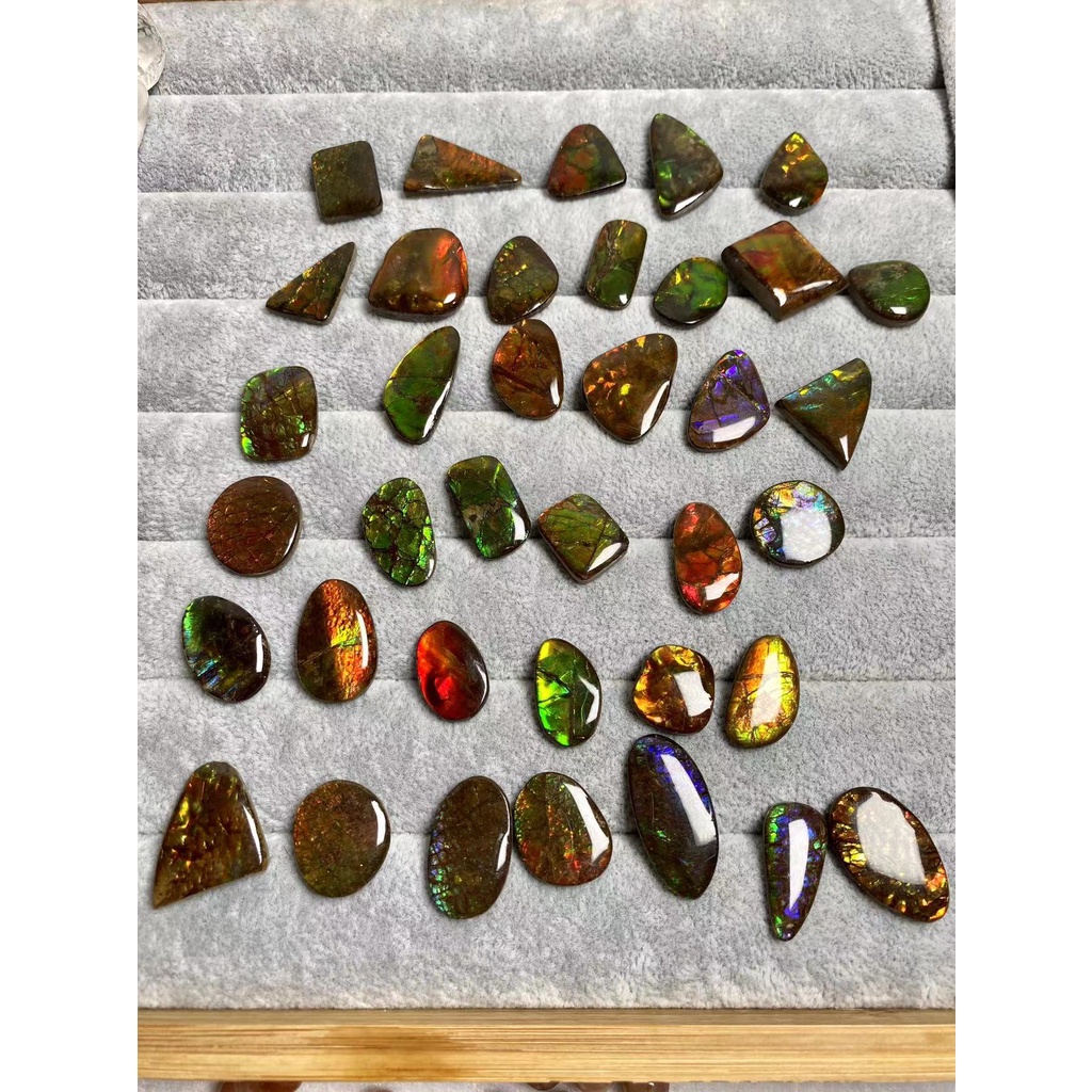 จี้ Ammolite ,หิน DIY天然彩角,อะไรสักอย่างโปรดบอกเลย