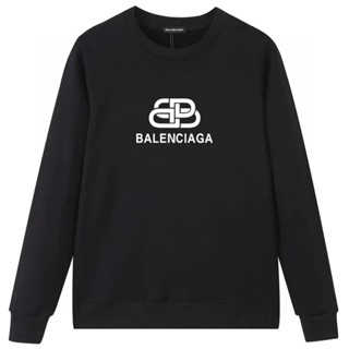 Balenciaga เสื้อกันหนาวลําลอง ผ้าฝ้าย พิมพ์ลายตัวอักษร คุณภาพสูง แฟชั่นสําหรับผู้ชาย และผู้หญิง