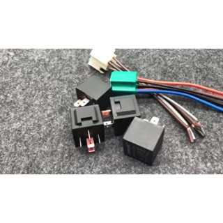 ซ็อกเก็ตรีเลย์ไฟหน้ารถยนต์ 80A 12V 24V 4-Pin 5-Pin