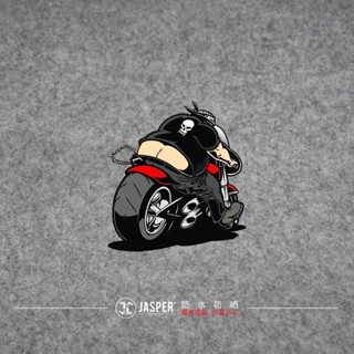 0169 สติกเกอร์สะท้อนแสง ลายการ์ตูน Harley Vespa สําหรับติดตกแต่งรถมอเตอร์ไซค์