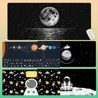 แผ่นรองเมาส์ mouse pad มือวาดดาวเคราะห์แผ่นเมาส์ขนาดใหญ่สํานักงานแป้นพิมพ์แผ่นคอมพิวเตอร์โต๊ะแผ่นที่เรียบง่ายหัวใจ girly ขนาดเล็กขนาดกลาง