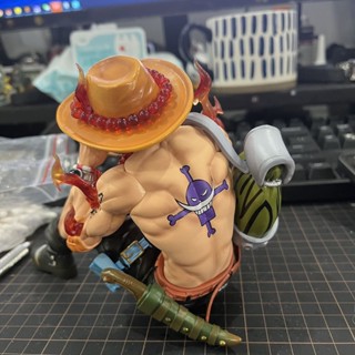 พร้อมส่ง ฟิกเกอร์ One Piece bt Sitting Posture Ace Motherland Version สองหัว คุณภาพสูง แบบเปลี่ยน