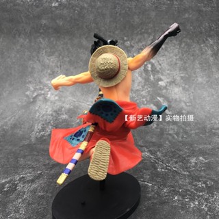 พร้อมส่ง โมเดลฟิกเกอร์ การ์ตูนญี่ปุ่น One Piece Combat Record Luffy Figure Wano Country BRC ของเล่นสําหรับเด็ก