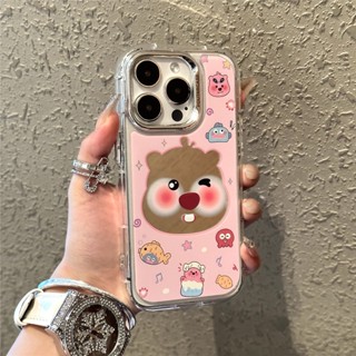 เคสโทรศัพท์มือถือ แบบกระจก ลายการ์ตูน สําหรับ Apple 11