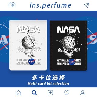 [ที่ใส่บัตรรถจักร] เคสหนัง ป้องกันใบขับขี่รถจักรยานยนต์ ลาย NASA Co-Branded แบบสร้างสรรค์ สําหรับผู้ชาย และคู่รัก