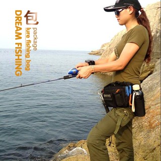 Dream of multi-function Fishinging light path and the pac Dream fishing มัลติฟังก์ชั่นตกปลา light Lure Bag Waist Bag Messenger Bag fishing Gear Bag 23827