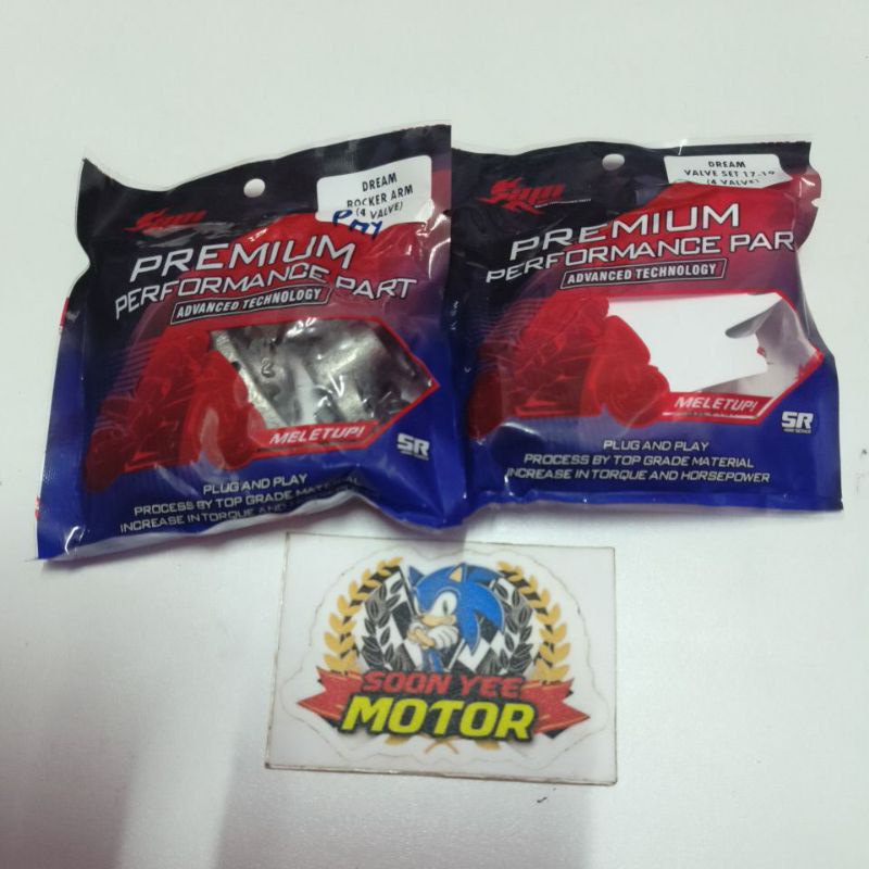 Ex5 Dream/Wave 100 (4Valve Head) ️ ชุด Rocker Arm&Valve 17-19