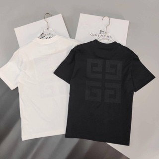 Givenchy C2023 เสื้อยืดแขนสั้น ปักลาย ทรงหลวม หรูหรา แฟชั่นฤดูร้อน สําหรับผู้ชาย