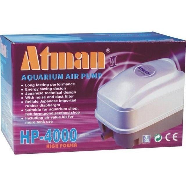 ATMAN AQUARIUM HP-4000 AIR PUMP(8/26UP)