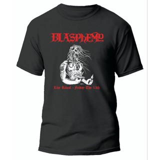 Blasphemy เสื้อยืด แขนสั้น คอกลม ไลฟ์สด