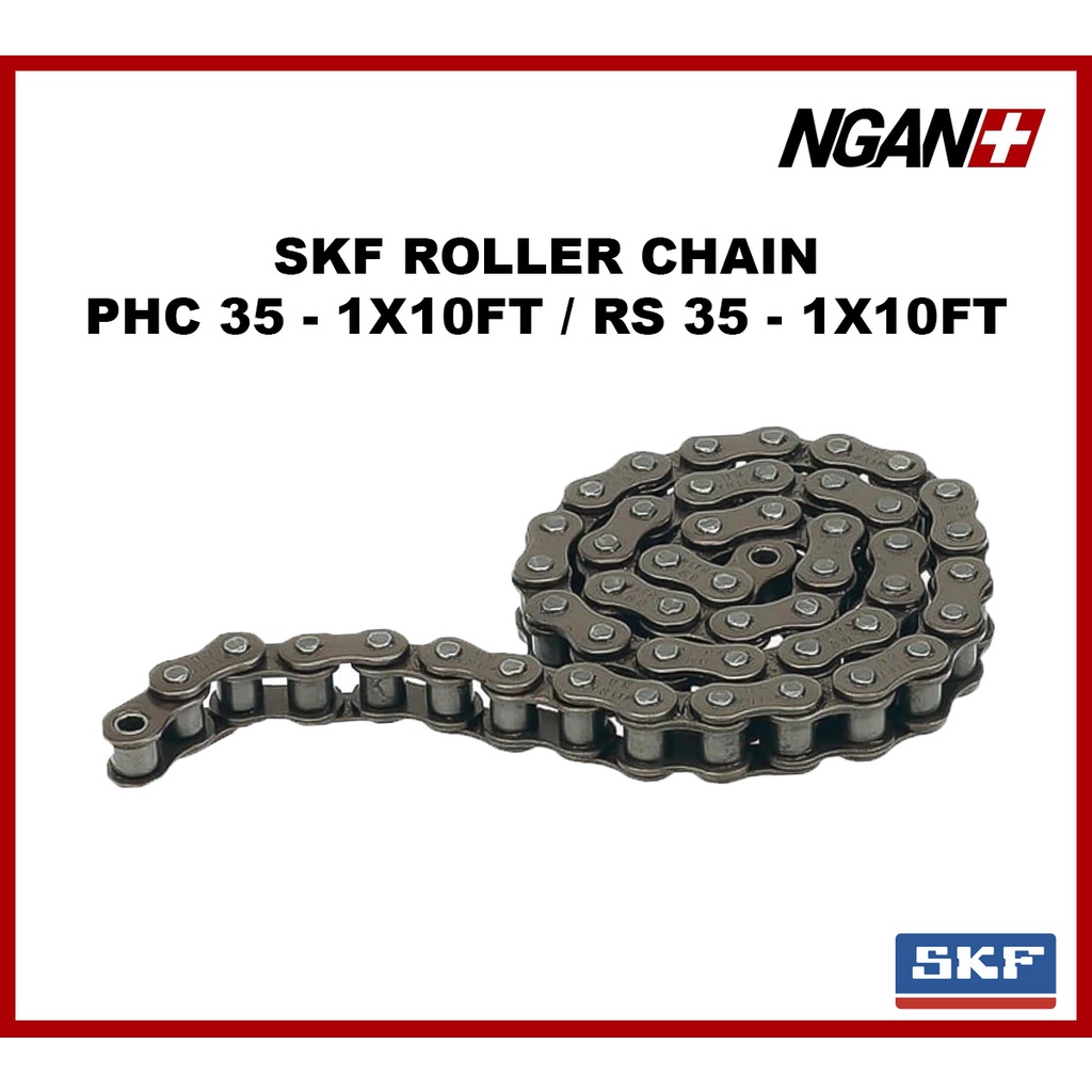 SKF SINGLE CHAIN RS35 X 1R X 10FT POWER TRANSMITTER CHAIN