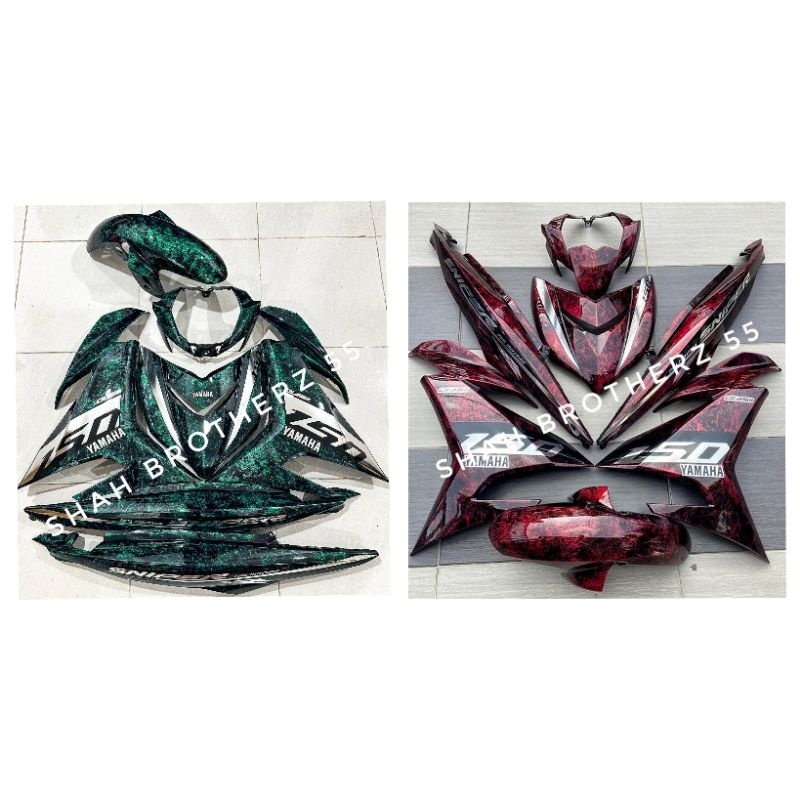 ฝาครอบ Y15 V1/V2 HAYABUSA AIRBRUSH SNIPER CHROME CUSTOM❗🔥