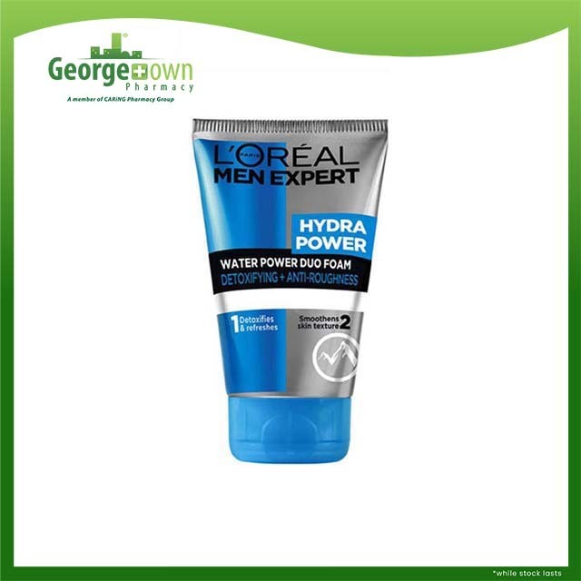 Loreal MEN EXPERT HYDRA POWER WATER POWER DUO FOAM DETOXFYING + ANTI-ROUGHNESS 100ML