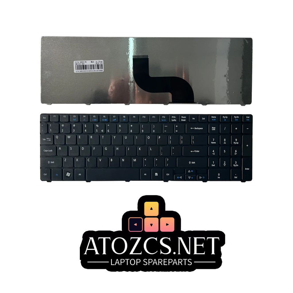 แล็ปท็อป/โน้ตบุ๊คเปลี่ยนคีย์บอร์ดสําหรับ Acer Aspire 5810tz 5810PG 5750 5745 5740DG 5740D 5740Z