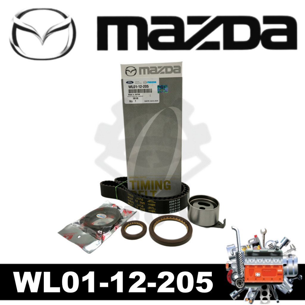 WL01-12-205 ชุดสายพานไทม์มิ่งสําหรับ Ford Ranger 2.5 WL, Fighter / B2500 2.5, Bongo 2.5 (101RU30)