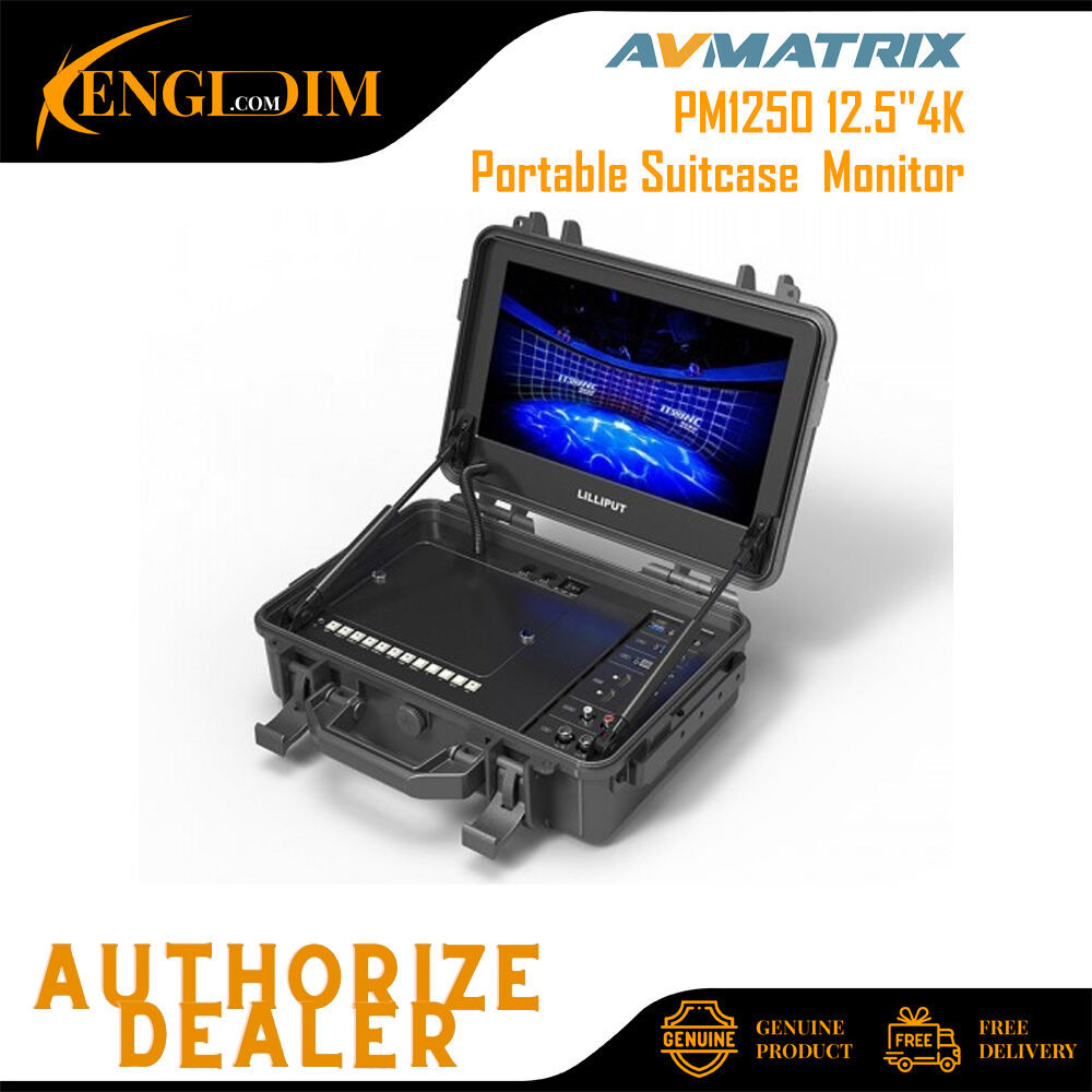 AVMATRIX PM1250 12.5"4K จอภาพกระเป๋าเดินทางแบบพกพา