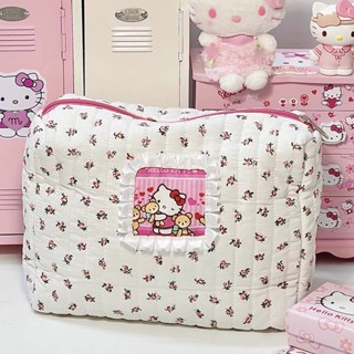 [ขายดี] กระเป๋าเครื่องสําอาง ลายการ์ตูน Hello Kitty น่ารัก สามสี ความจุขนาดใหญ่ แบบพกพา สําหรับเพื่อน