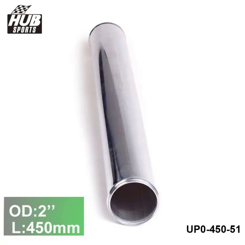 -5 มม.2 "OD Out/Inlet อลูมิเนียมตรง Turbo/Intake/Intercooler ท่อข้อศอก L:450 มม.สําหรับ Toyota verso