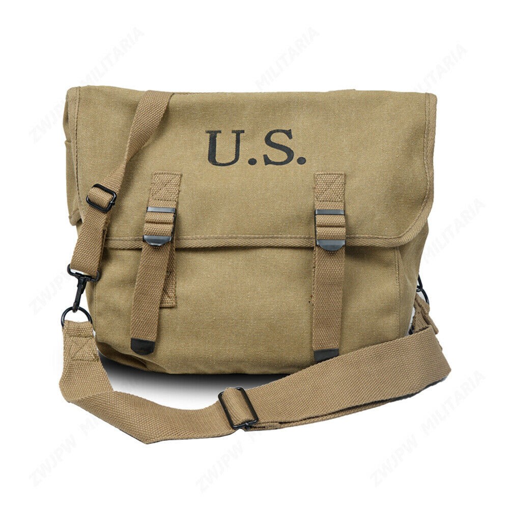 【FCS】WW2 Us Army M1936 Haversack Musette Field กระเป๋าเป้สะพายหลัง คุณภาพสูง สําหรับล่าสัตว์✿ การสร้