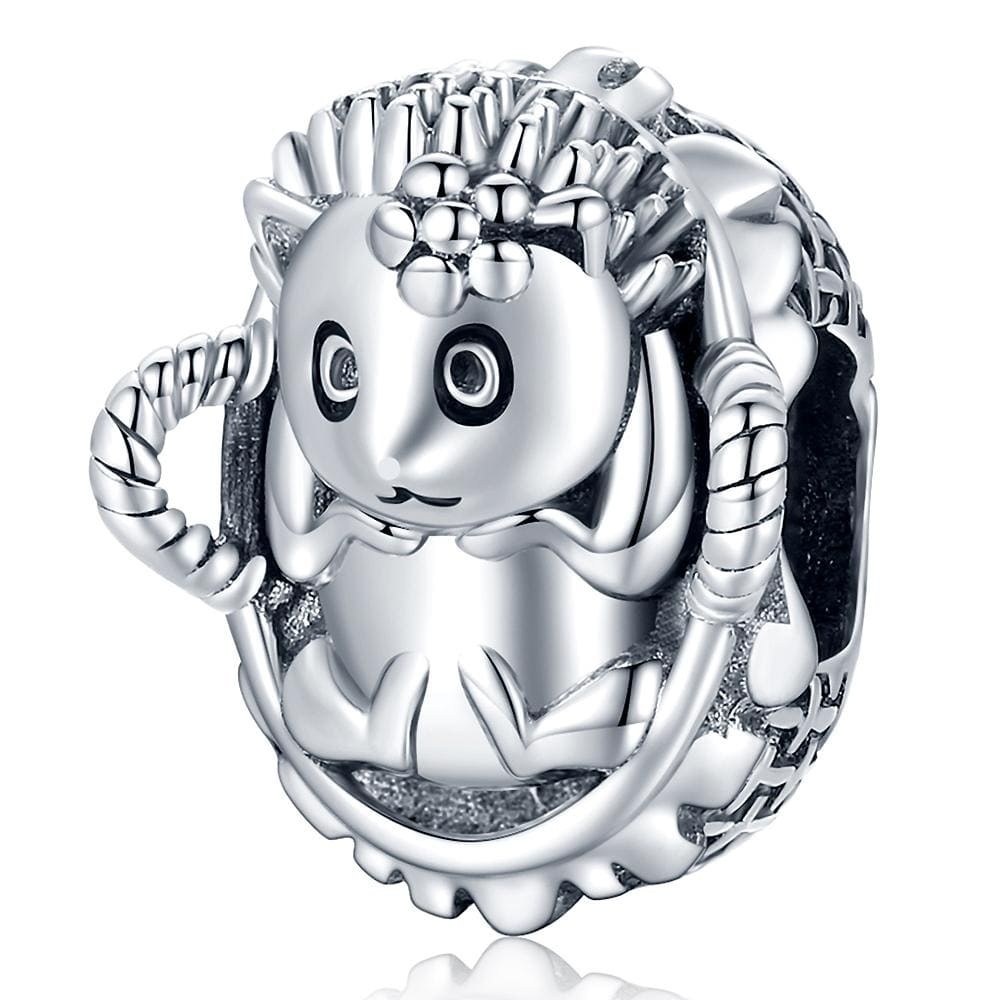 925 SIGNATURE SILVER Solid 925 เงินสเตอร์ลิง Lady Flora Pandora แรงบันดาลใจลูกปัด Charm
