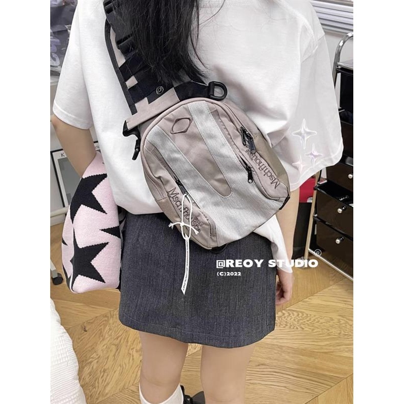 [Crossbody Bag] mschf กระเป๋าคาดอก กระเป๋าสะพายไหล่ ลําลอง เข้ากับทุกการแต่งกาย สไตล์เกาหลี สําหรับสตรีท