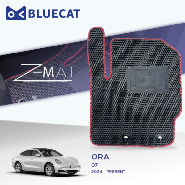 BLUECAT [Z-Mat] พรมปูพื้นรถยนต์ครบชุด ORA 07 [2024 - PRESENT] พรมปรับแต่งพิเศษ 99.99% Fit
