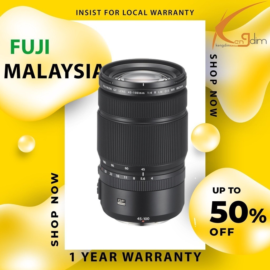 FUJIFILM GF 45-100mm f/4 R LM OIS WR Lens