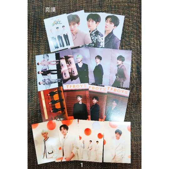 TFBOYS Yi Yang Qianxi Wang Junkai โฟโต้การ์ดทําพัดลม Wang Yuan