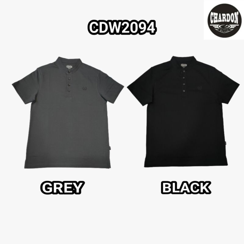 Chardon ป้าhentic 100% Cotton Streachable Men เสื้อยืดครึ่งคอปก CDW 2094