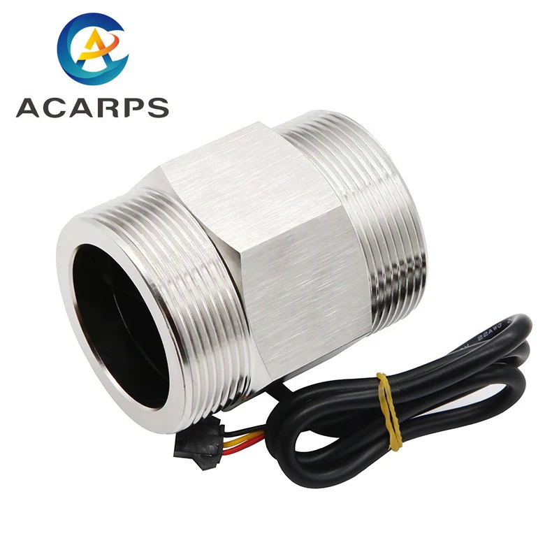 1-1/2 "นิ้ว DC 5-18V Water Flow Sensor 304สแตนเลส Flow Sensor ควบคุมน้ำ Liquid Sensor Switch
