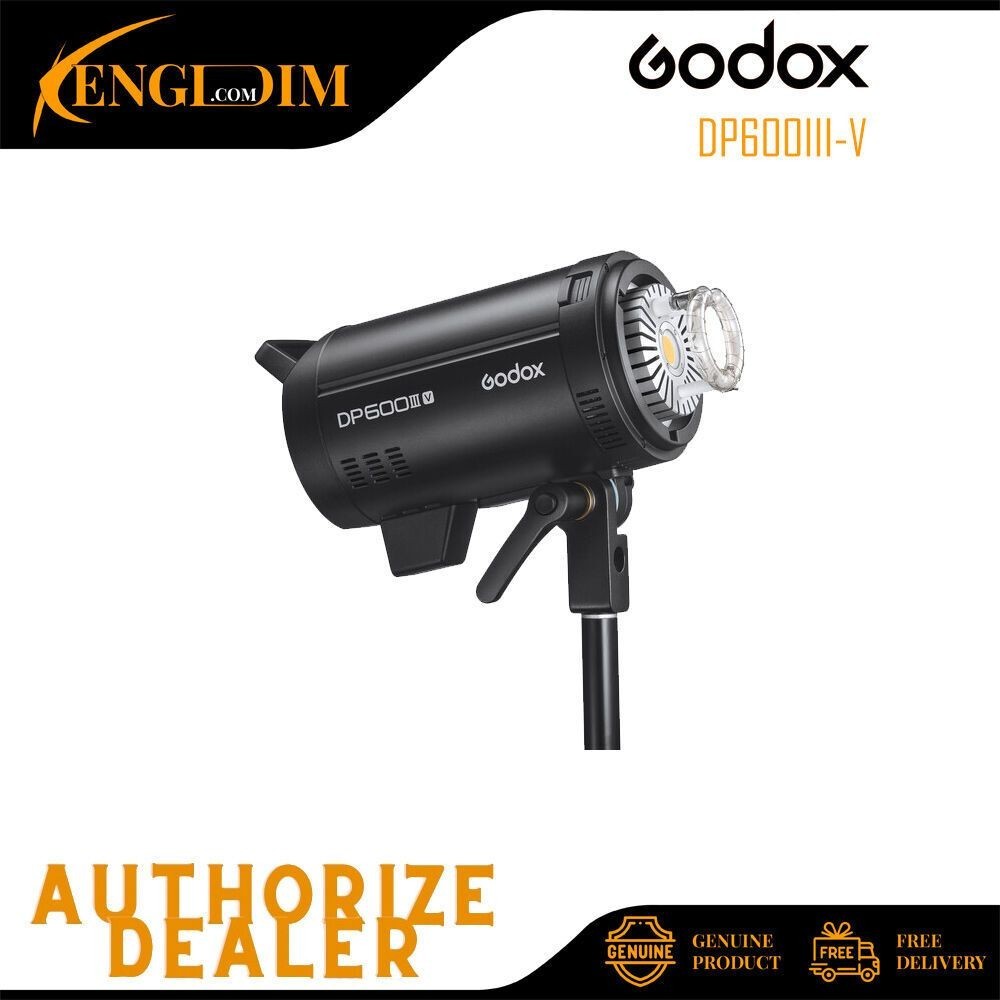 Godox DP600III-V แฟลชสตูดิโอระดับมืออาชีพพร้อมโคมไฟการสร้างแบบจําลอง LED