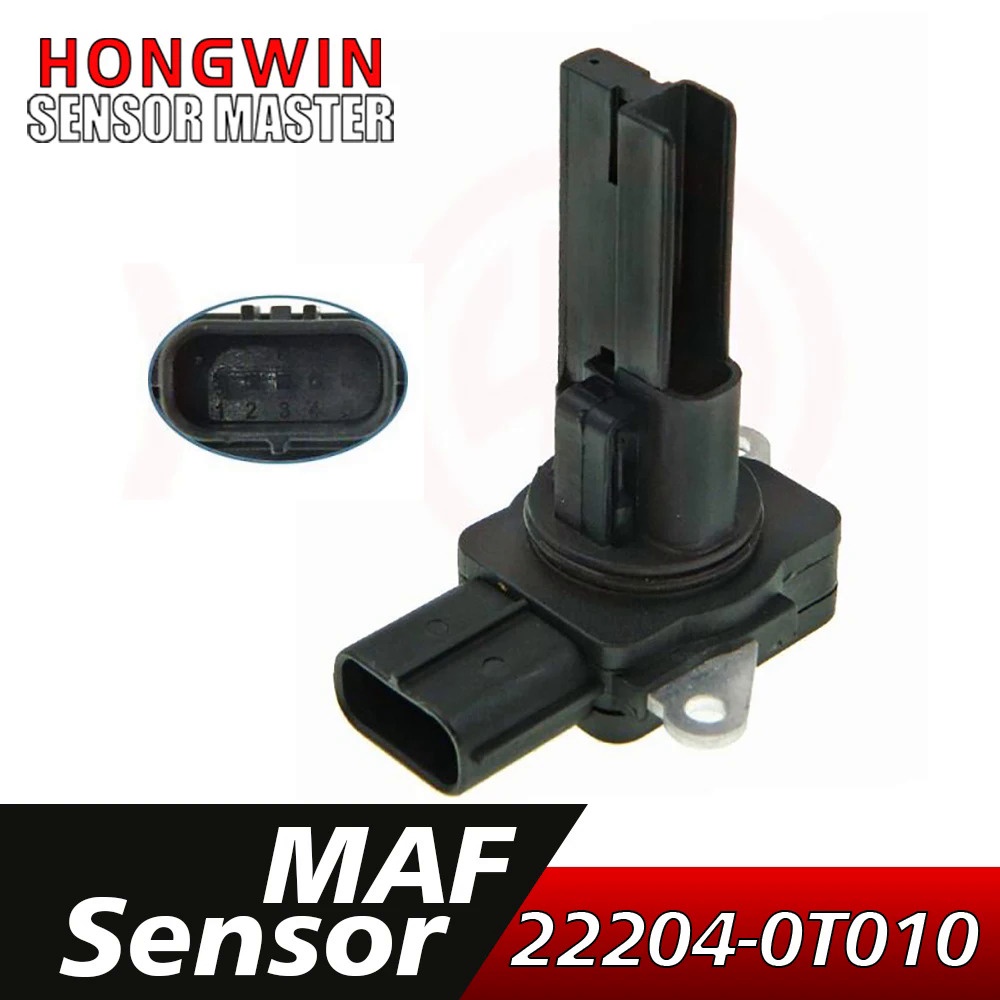 รถ Mass Air Flow MAF Sensor สำหรับ Toyota Camry Highlander Matrix RAV4 22204-0T010,22204-0P010,19740