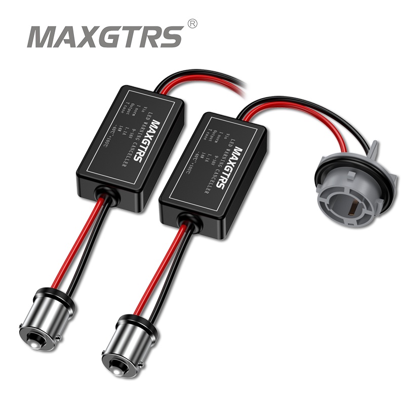 Maxgtrs 1156 BA15S BAU15S 1157 P21/5W 7443 W21/5W 7440 W21W 3156 3157 3157B ตัวต้านทานตัวถอดรหัสไฟเลี้ยว แคนบัส