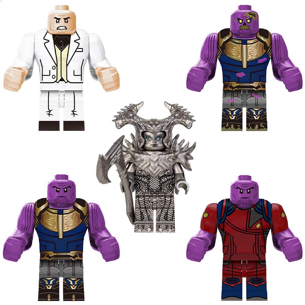 เข้ากันได้กับ Lego Avengers Heroes Thanos Stone Man ผู้ใหญ่ มินิฟิกเกอร์ บล็อกตัวต่อ ฟิกเกอร์ ขนาดเล็ก ของเล่นเด็ก