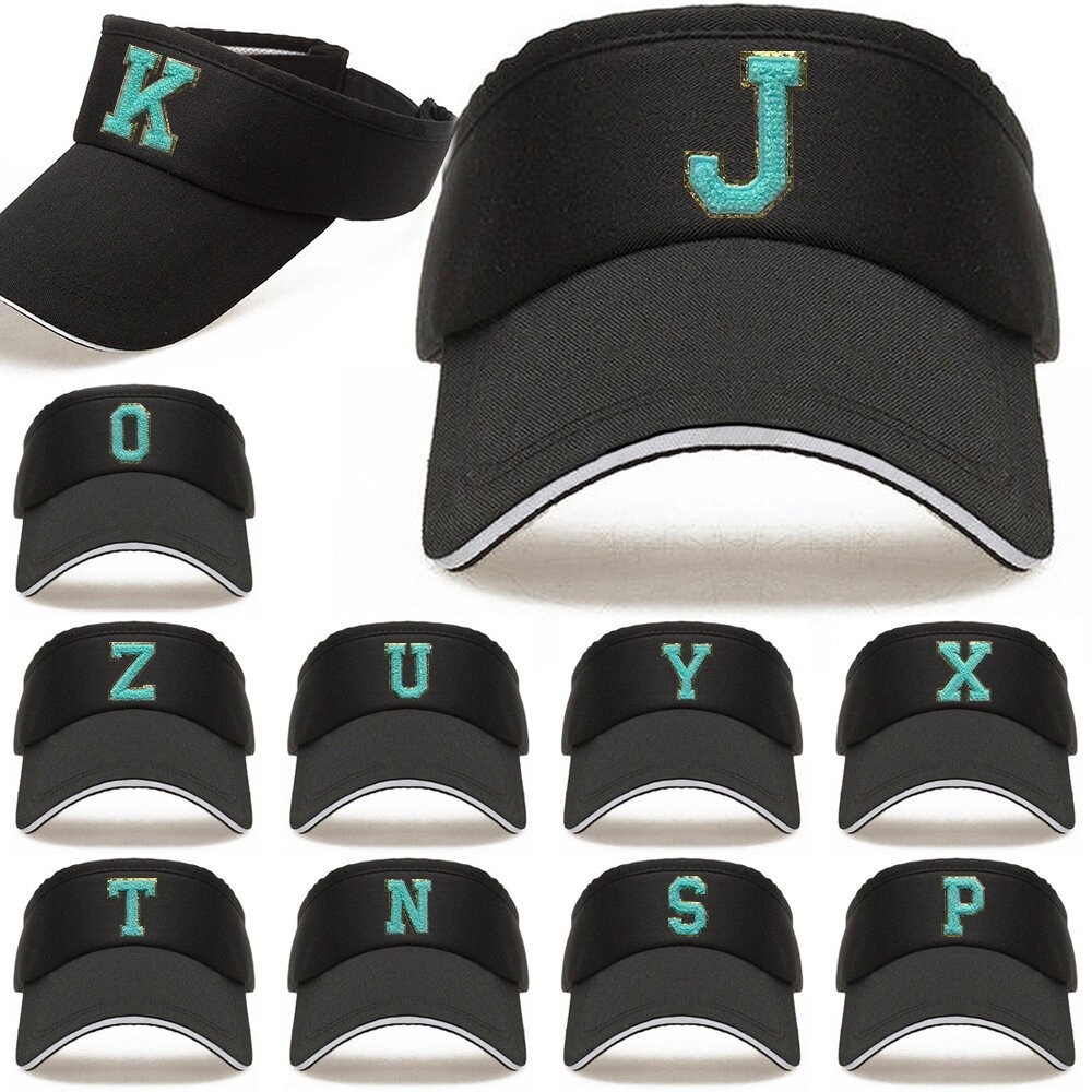Embroidery label Top Empty Cap for Women Quick-dry Visor Outdoor Black Sun Hats Running Breathable S