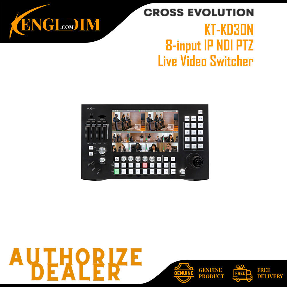 Cross Evolution KT-KD30N 8-input IP NDI PTZ Live Video Switcher