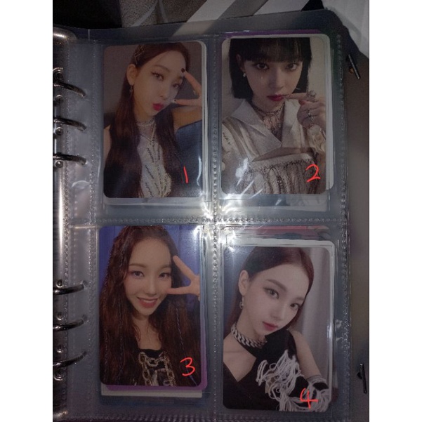 Aespa photocard (karina/ningning/giselle/winter)