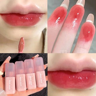 ลิปสติก ลิป Pure mirror waterlight lipstick lip glaze ไม่ซีดจางไม่ติดถ้วยกันน้ำติดทนนานนักเรียนแท้ราคาถูกแบรนด์เฉพาะ