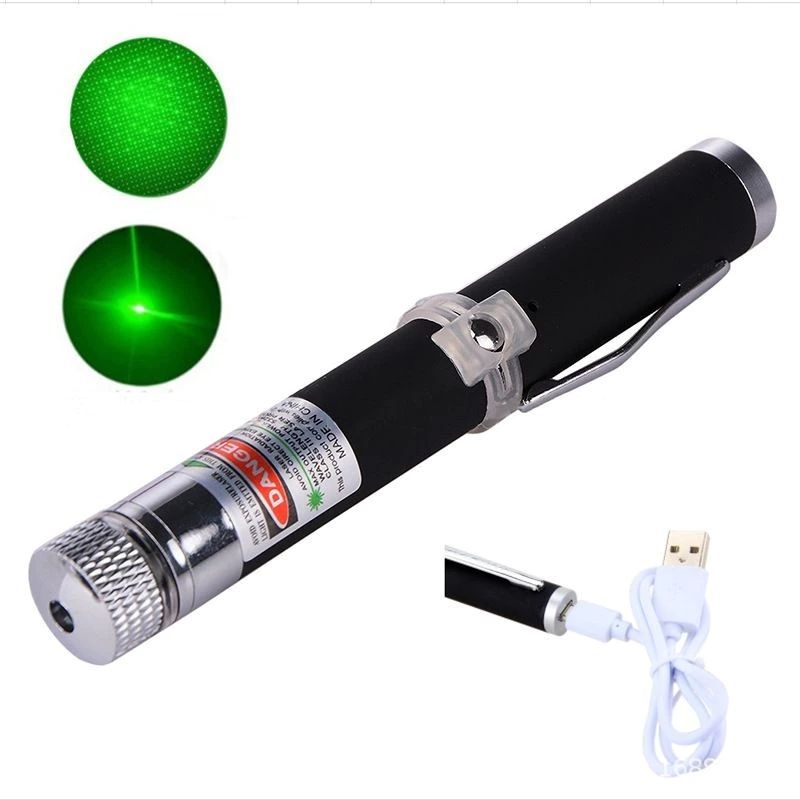️ LASER MINI RECHARGEABLE GREEN LASER POINTER 532mm เลเซอร์ POINTER